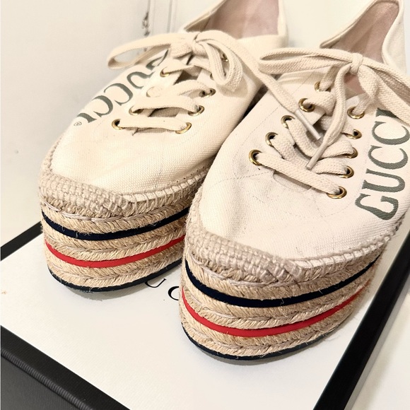 authentic Gucci platform espadrilles - Picture 4 of 8